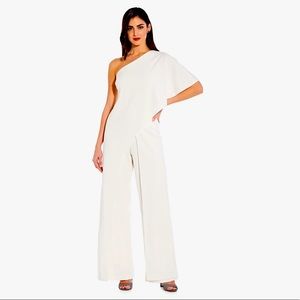 Adrianna Papell ‘Flutter One Shoulder Jumpsuit’